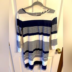 Lilly Pulitzer Cassie Dress white navy stripes